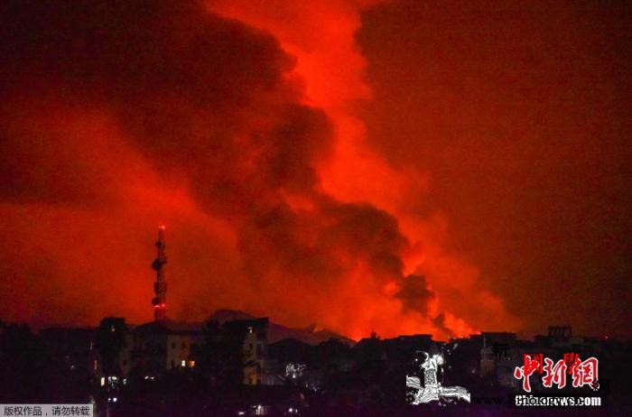刚果（金）火山喷发致15人死数万人逃_刚果-马市-熔岩-