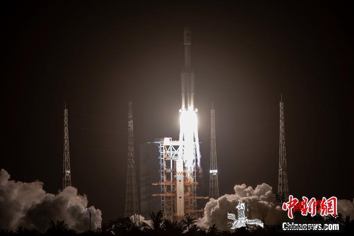 “长七”出征打响中国空间站在轨建造第_长征-运载火箭-站在-