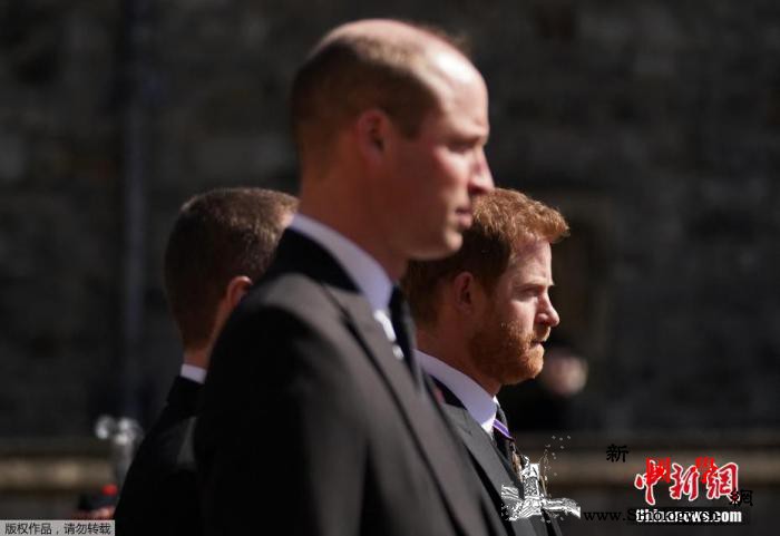 威廉和哈里共同为母亲雕像揭幕:希望她_菲利普-雕像-威廉-