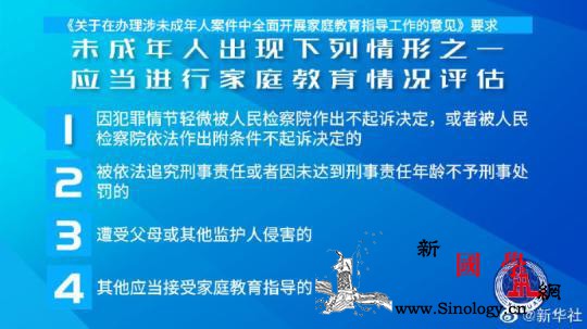最高检等三部门：未成年人犯罪等情形应_监护人-家庭教育-情形-
