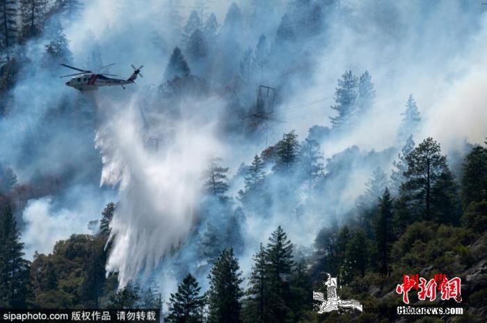 美加州最大野火延烧多地进入紧急状态逾_加利福尼亚州-加州-山火-