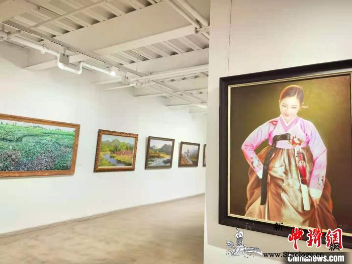 朝鲜油画展走进兰州：近百名朝鲜艺术家_朝鲜-兰州-油画-