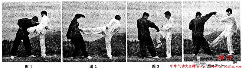 膝脚连杀技法_转体-右腿-右脚-左脚-