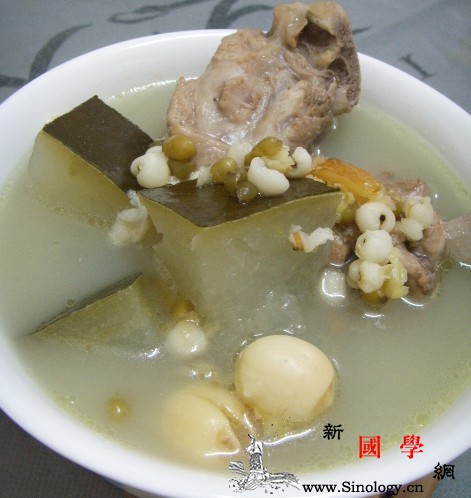冬瓜薏米鸡脚煲绿豆汤_绿豆汤-武火-薏米-瘦肉-