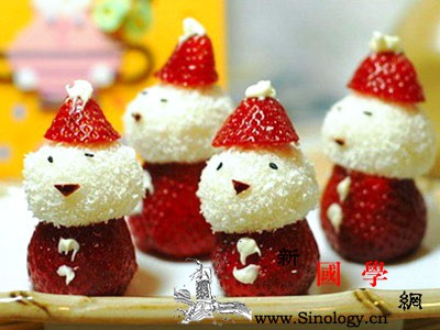 草莓圣诞老人_黑芝麻-红枣-汤圆-圣诞老人-