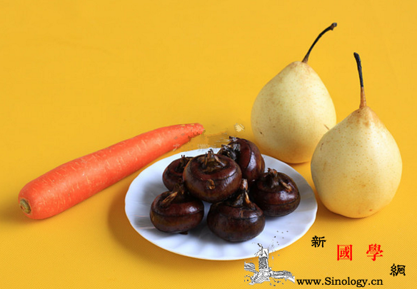 马蹄雪梨胡萝卜糖水_荸荠-雪梨-冰糖-元阳-