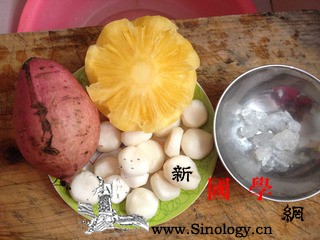 红薯菠萝汤_荸荠-烧开-冰糖-红枣-