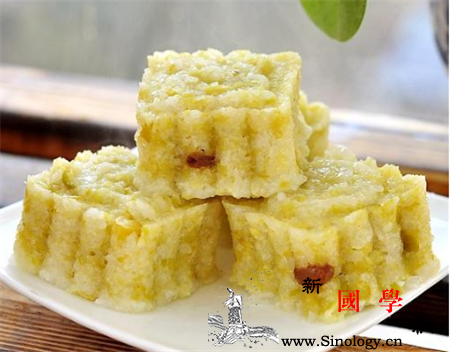 米糕的家庭的做法_米糕-豌豆-白糖-适量-