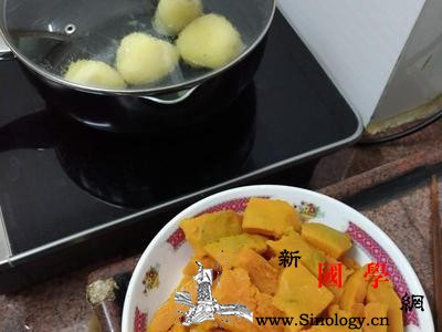 南瓜土豆饼的做法(超简易版)_生粉-茶匙-南瓜-土豆-