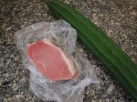 肉沫蒸丝瓜_剁碎-蚝油-肉末-茶匙-