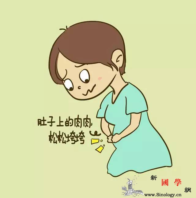 生完娃后为什么肚子上还是有一堆肉？四个方法值_仰卧起坐-月子-矫正-天宝-